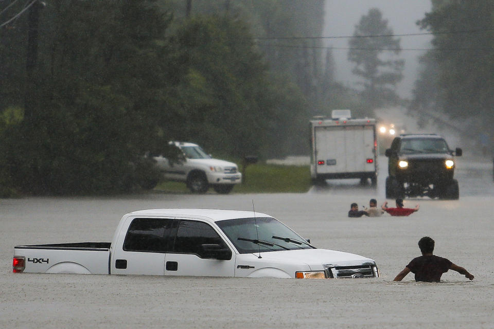 Swollen river feeds Texas flooding