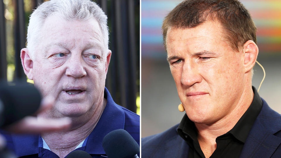 Paul Gallen and Phil Gould, pictured here in the NRL.