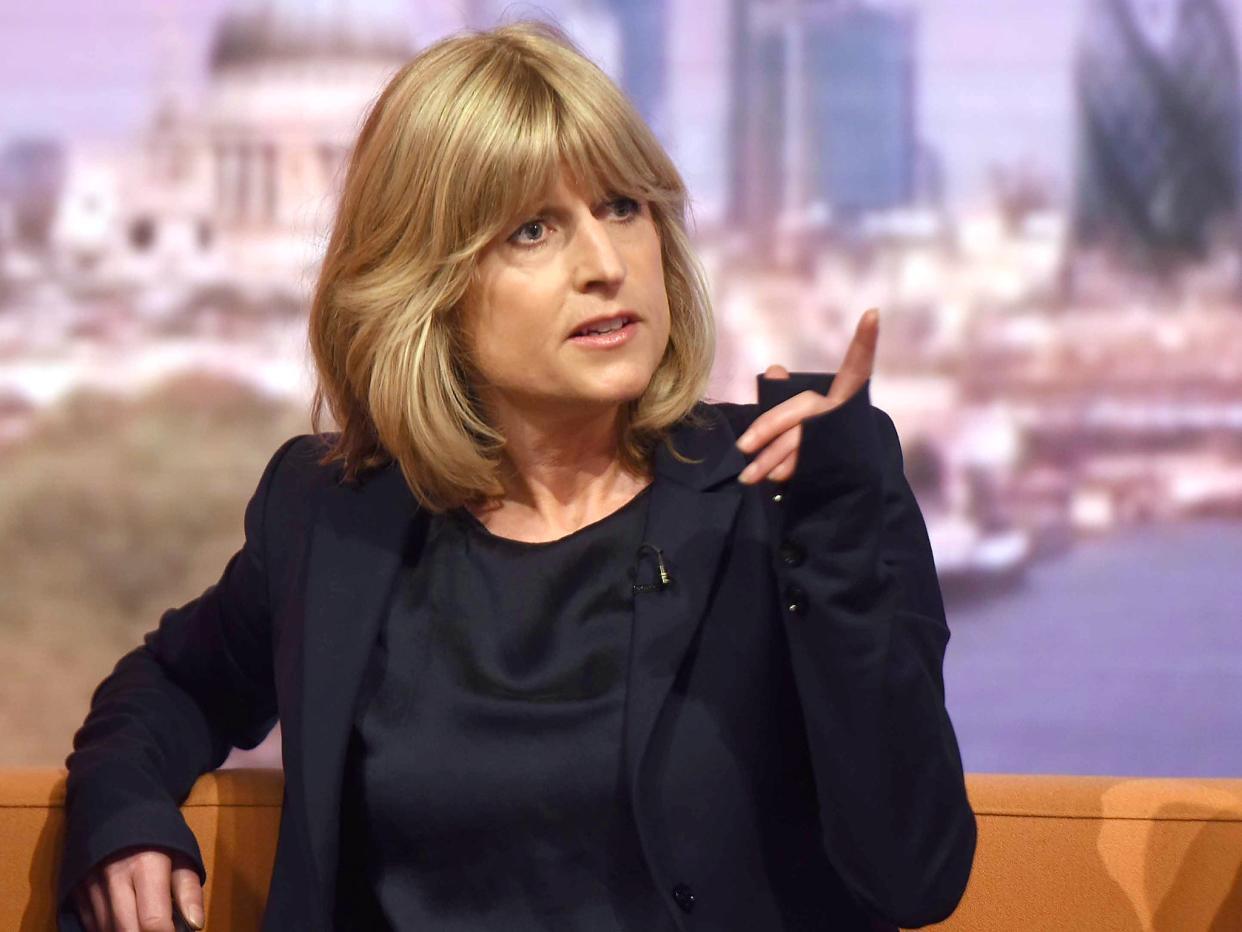 Rachel Johnson appears on The Andrew Marr Show: Getty