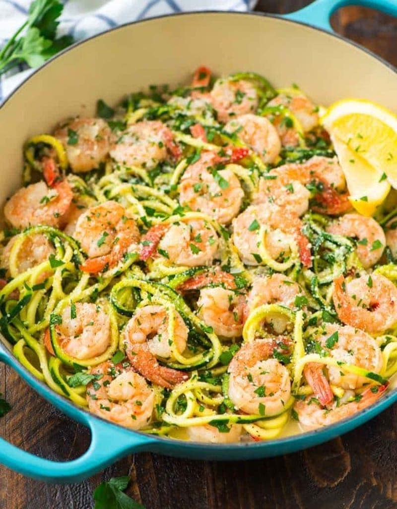 Healthy Shrimp Scampi