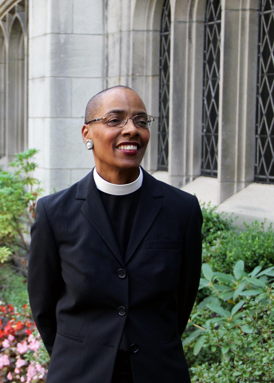 The Very Rev. Dr. Kelly Brown Douglas is the dean of Episcopal Divinity School at Union Theological Seminary. She focuses studies on womanist theology and helped add gender-neutral language to the church's texts.