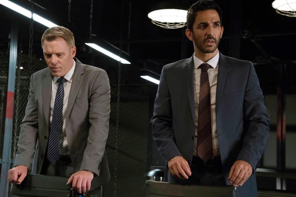 Editorial use only. No book cover usage. Mandatory Credit: Photo by VirginiaSherwood/Universal/Kobal/Shutterstock (10764778ao) Diego Klattenhoff as Donald Ressler and Amir Arison as Aram Mojtabai 'The Blacklist' TV Show, Seasons 6 and 7 - 2019 A new FBI profiler, Elizabeth Keen, has her entire life uprooted when a mysterious criminal, Raymond Reddington, who has eluded capture for decades, turns himself in and insists on speaking only to her.