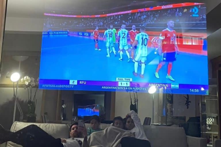 La espectacular TV que Messi mostró en sus historias