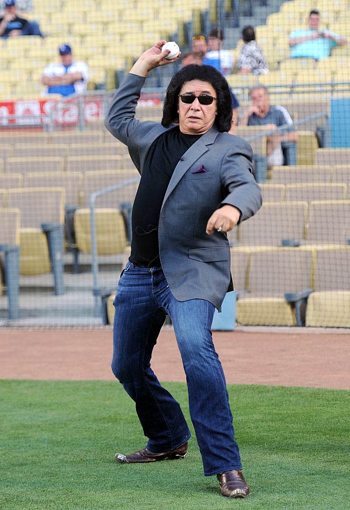 Gene Simmons Dodgers Game