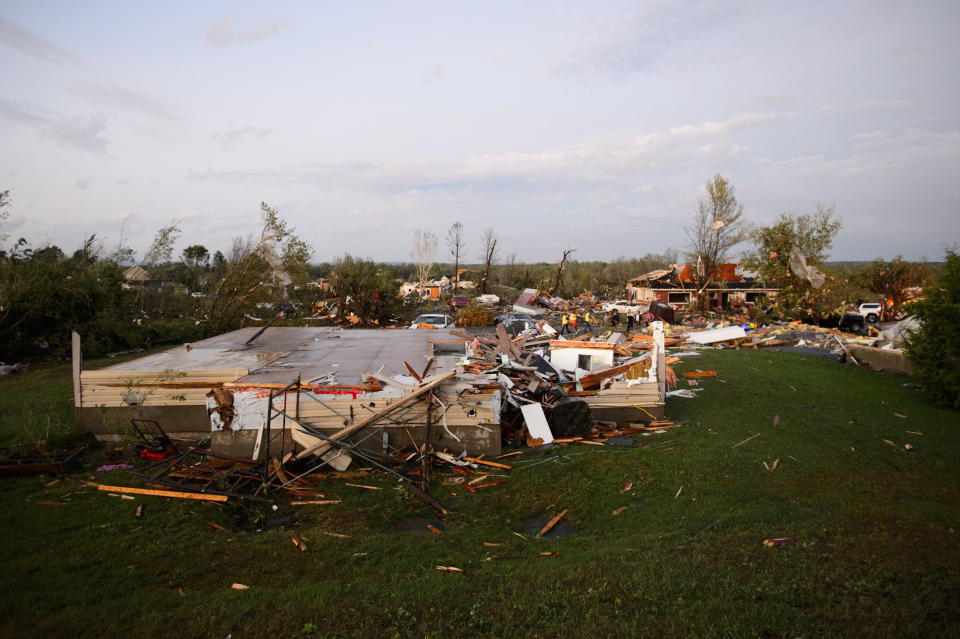 <p>Damage from a tornado is seen in Dunrobin, Ontario west of Ottawa on Friday, Sept. 21, 2018. A tornado damaged cars in Gatineau, Que., and houses in a community west of Ottawa on Friday afternoon as much of southern Ontario saw severe thunderstorms and high wind gusts, Environment Canada said. (Photo from Sean Kilpatrick/The Canadian Press) </p>