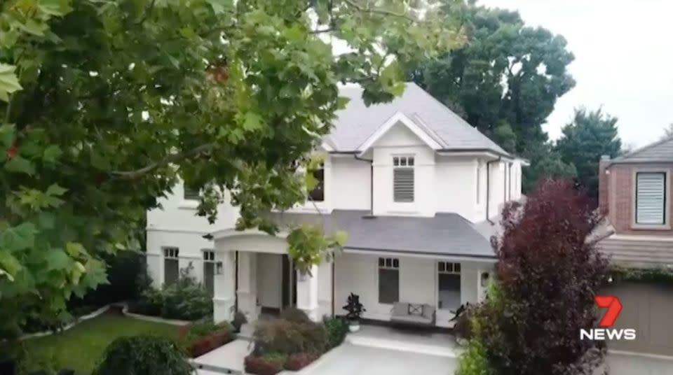 Laurie and his wife are now selling their Kew home. Source: 7 News