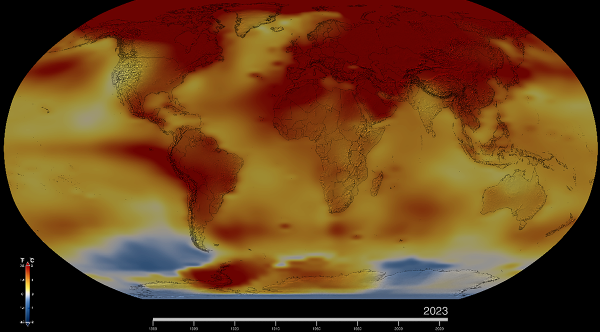 ناسا تایید می کند که سال ۲۰۲۳ گرم ترین سال ثبت شده بوده است