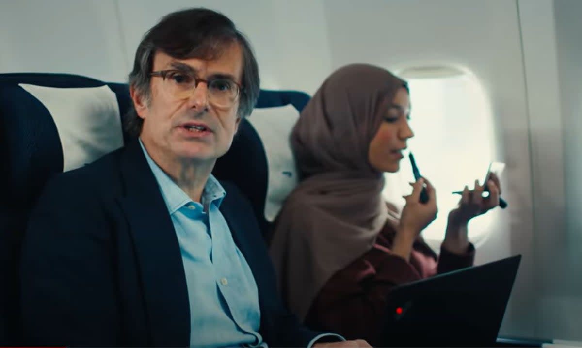 Robert Peston features in the new British Airways safety video (British Airways)