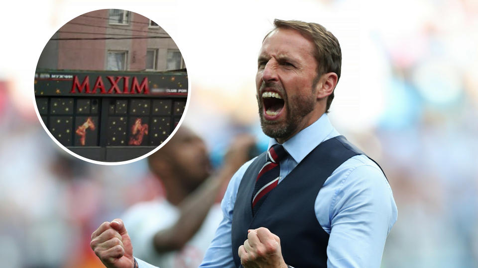 Gareth Southgate and the Maxim strip club (insert)