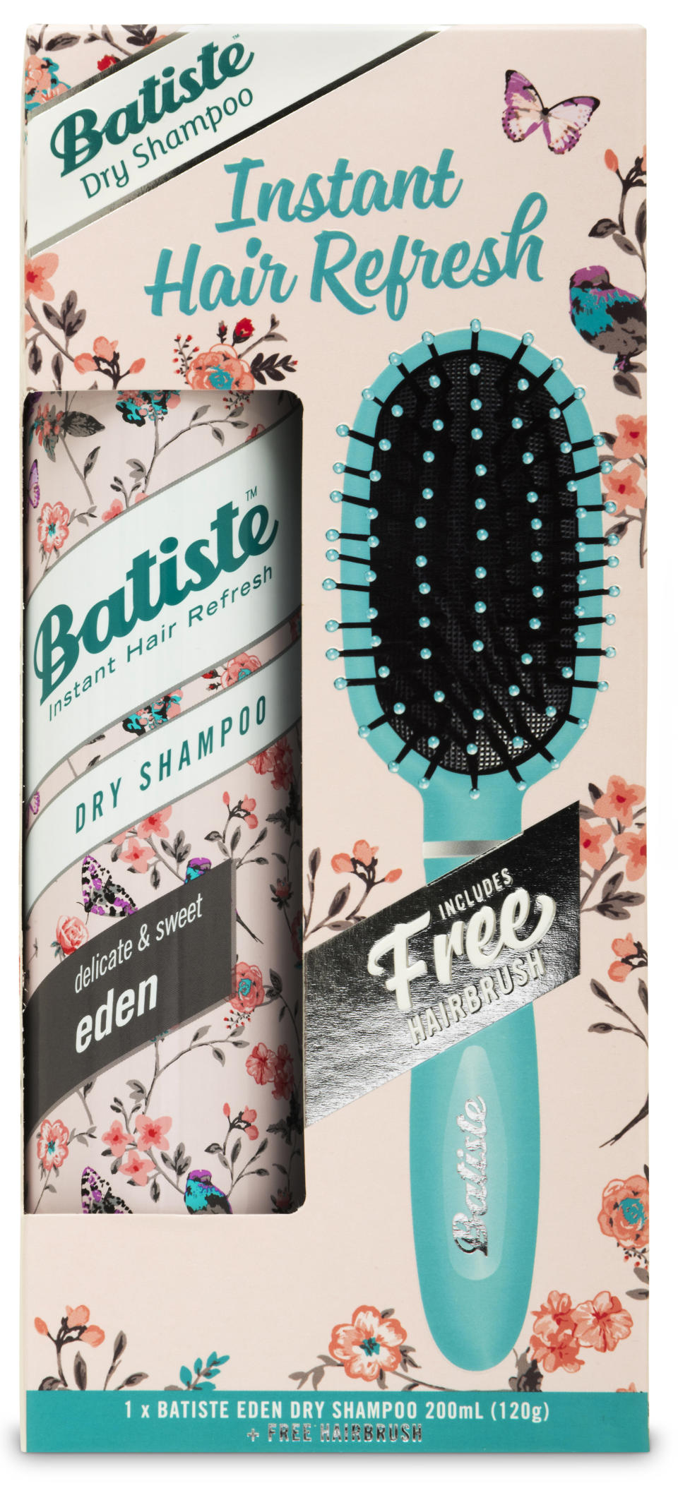 <p><span>Dry shampoo is a must for everybody with a hectic lifestyle and this $9.95 <a rel="nofollow noopener" href="https://www.batistehair.com.au/products/" target="_blank" data-ylk="slk:Batiste Eden Gift Set;elm:context_link;itc:0;sec:content-canvas" class="link ">Batiste Eden Gift Set</a> will make your day that bit easier. </span> </p>