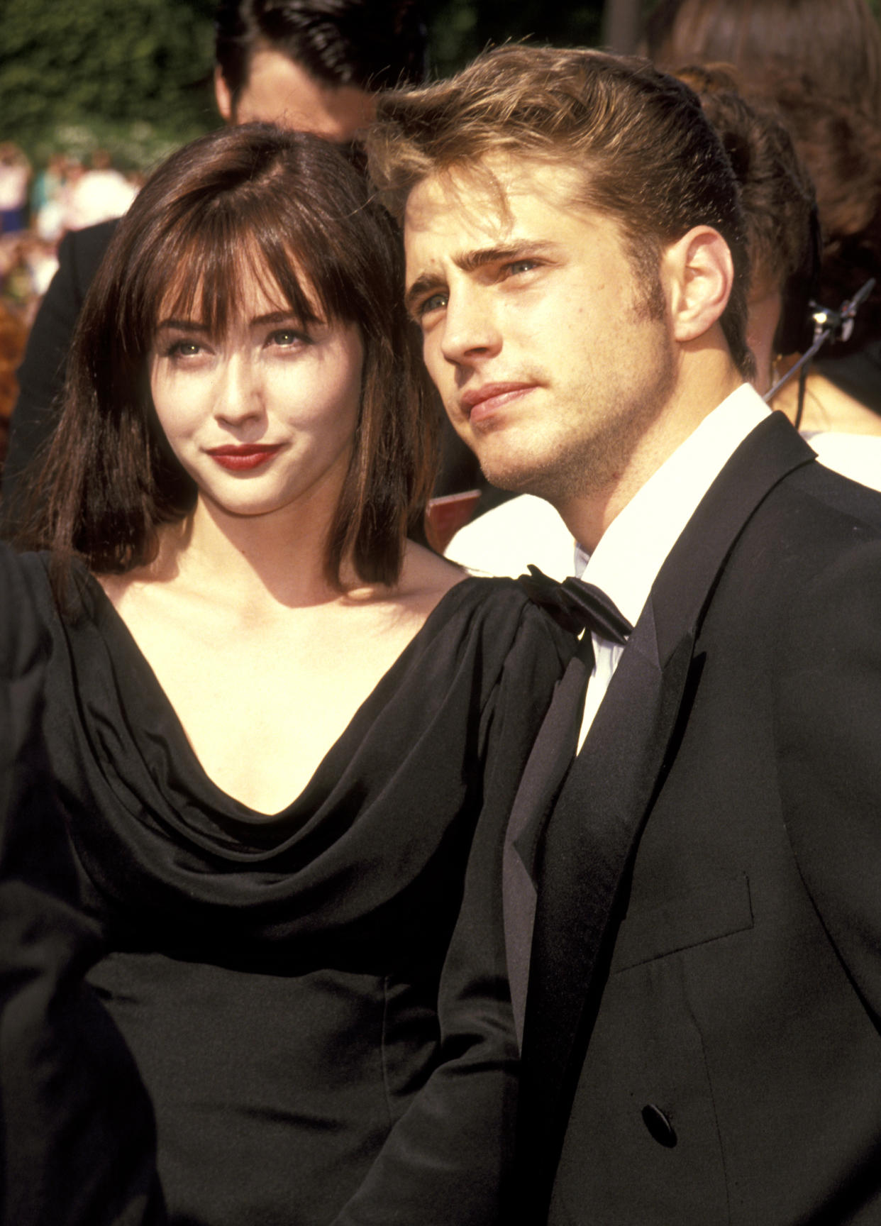 Shannen Doherty and Jason Priestley (Photo by Ron Galella/Ron Galella Collection via Getty Images)