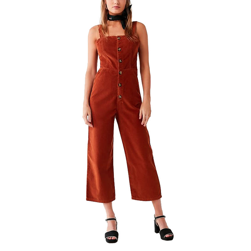 <a rel="nofollow noopener" href="http://www.anrdoezrs.net/links/3550561/type/dlg/https://www.urbanoutfitters.com/shop/uo-corduroy-dungaree-jumpsuit?category=womens-new-arrivals&color=074" target="_blank" data-ylk="slk:Corduroy Dungaree Jumpsuit, Urban Outfitters, $79;elm:context_link;itc:0;sec:content-canvas" class="link ">Corduroy Dungaree Jumpsuit, Urban Outfitters, $79</a><p> <strong>Related Articles</strong> <ul> <li><a rel="nofollow noopener" href="http://thezoereport.com/fashion/style-tips/box-of-style-ways-to-wear-cape-trend/?utm_source=yahoo&utm_medium=syndication" target="_blank" data-ylk="slk:The Key Styling Piece Your Wardrobe Needs;elm:context_link;itc:0;sec:content-canvas" class="link ">The Key Styling Piece Your Wardrobe Needs</a></li><li><a rel="nofollow noopener" href="http://thezoereport.com/entertainment/celebrities/emily-ratajkowski-surprise-wedding/?utm_source=yahoo&utm_medium=syndication" target="_blank" data-ylk="slk:Emily Ratajkowski Just Nailed The Coolest Bridal Trend;elm:context_link;itc:0;sec:content-canvas" class="link ">Emily Ratajkowski Just Nailed The Coolest Bridal Trend</a></li><li><a rel="nofollow noopener" href="http://thezoereport.com/fashion/accessories/beyonce-approved-accessory-brand-thats-surprisingly-affordable/?utm_source=yahoo&utm_medium=syndication" target="_blank" data-ylk="slk:A Beyoncé-Approved Accessory Brand That's Surprisingly Affordable;elm:context_link;itc:0;sec:content-canvas" class="link ">A Beyoncé-Approved Accessory Brand That's Surprisingly Affordable</a></li> </ul> </p>