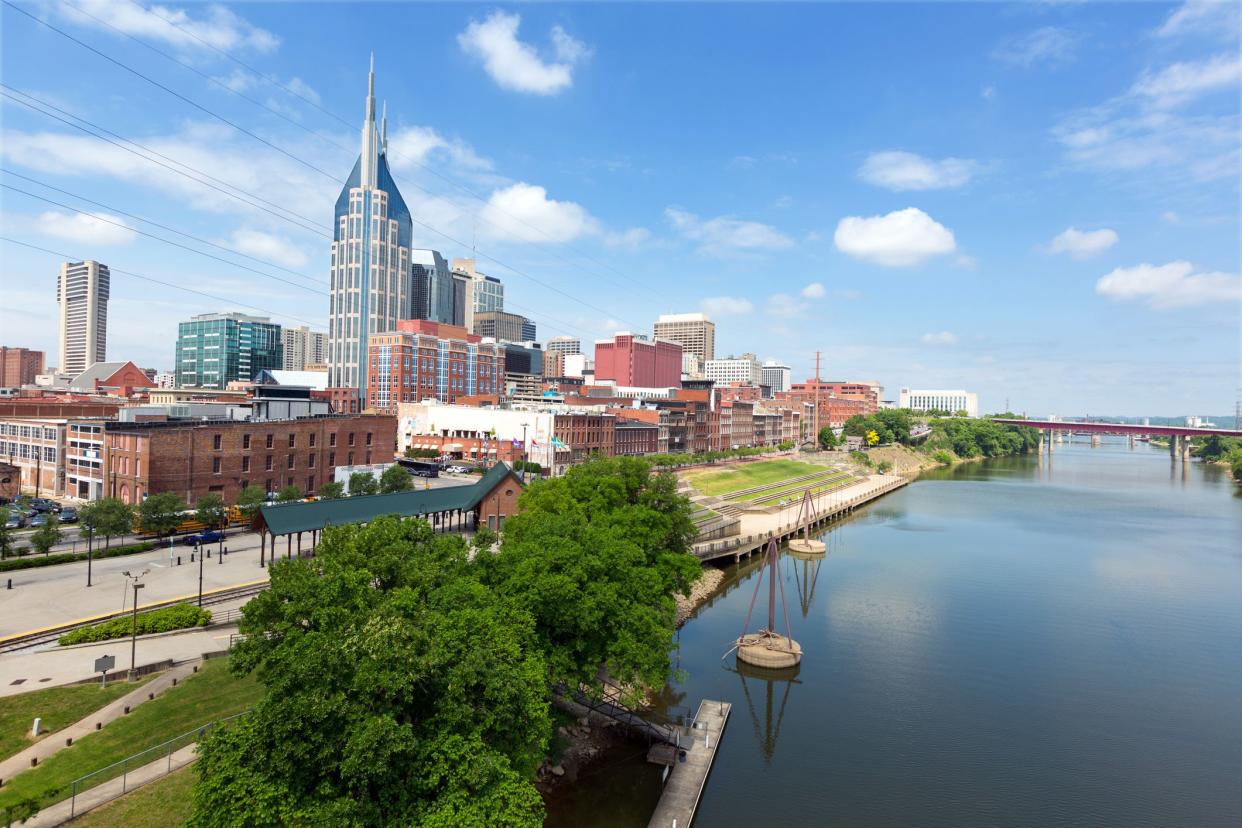 Cityscape: Nashville Tennessee Skyline Daytime