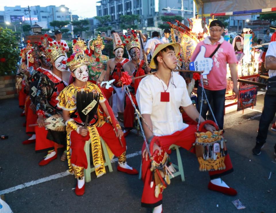 西來庵吉興堂將團以紀律嚴明聞名。（記者陳俊文攝）