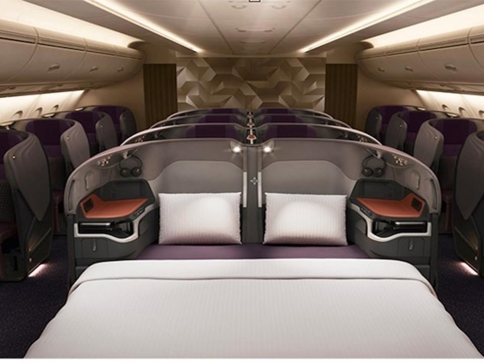 Singapore Airlines A380 business class.