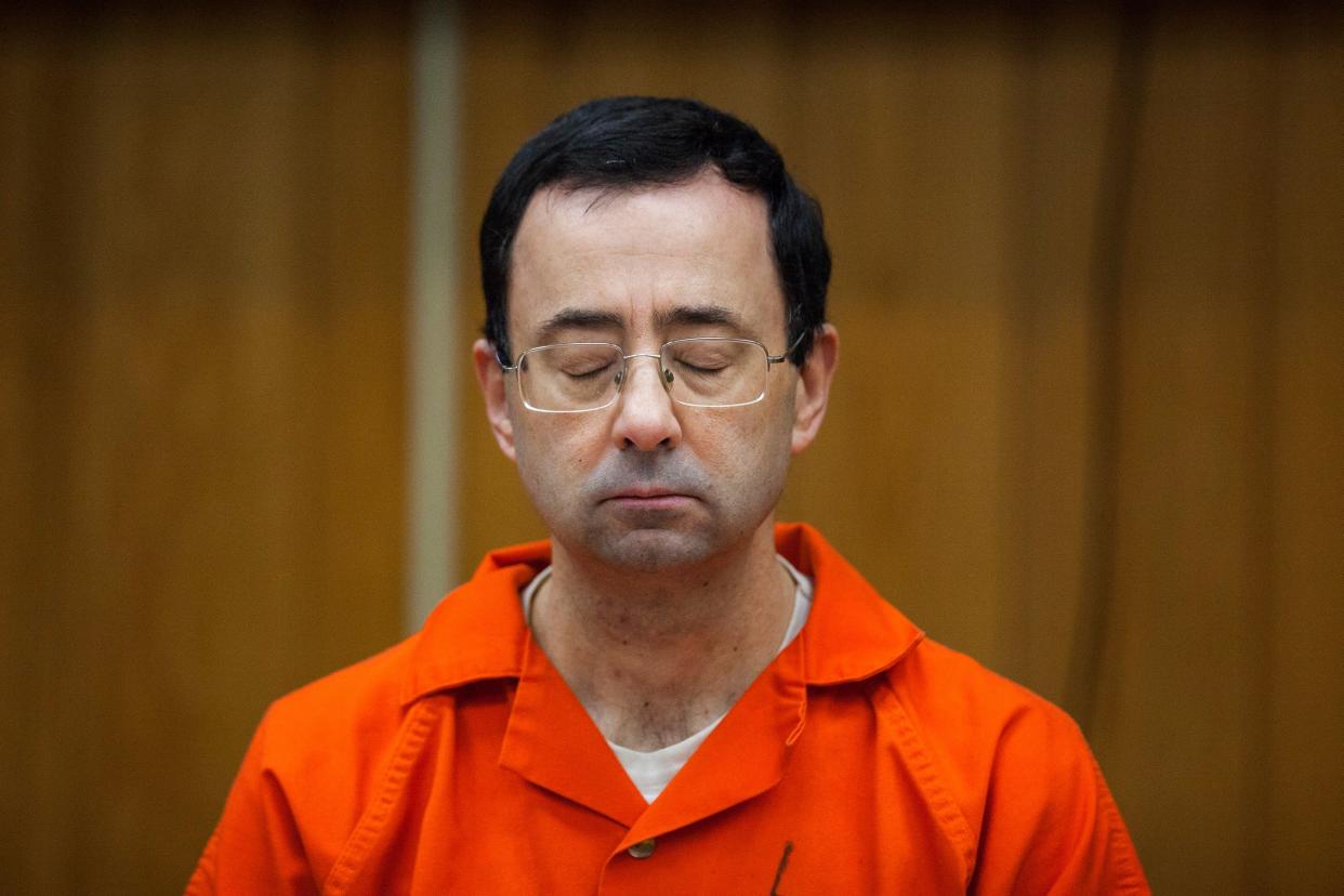 Serial sexual abuser Larry Nassar has spent more than $10,000 inside of prison while paying little of his mandatory payments to victims, according to a new report (AP File)