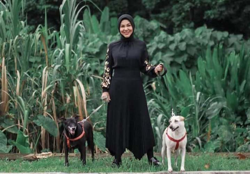 Umie Aida has called for more humane treatment towards stray animals in Malaysia. — Picture from Instagram/myforeverdoggo