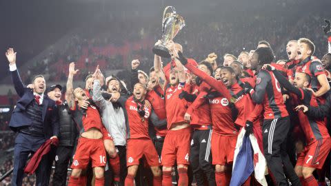 Toronto FC celebrations MLS Cup