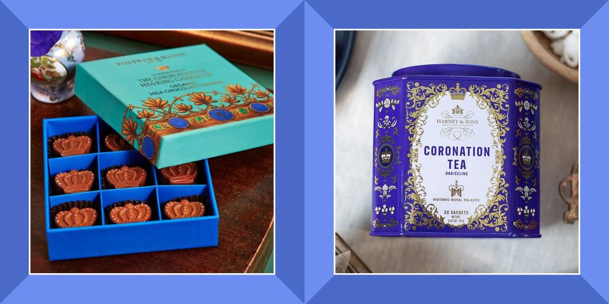 fortnums coronation organic chocolate crowns, coronation tea