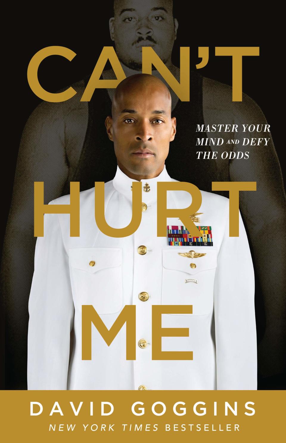 the self-help book titled can't hurt me on a white background