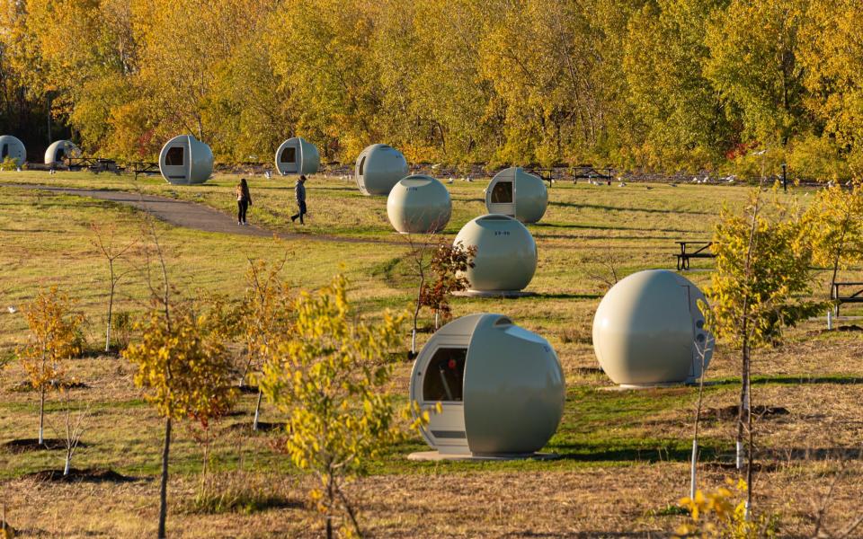 Biogas capture wells in Frédéric-Cúl Park