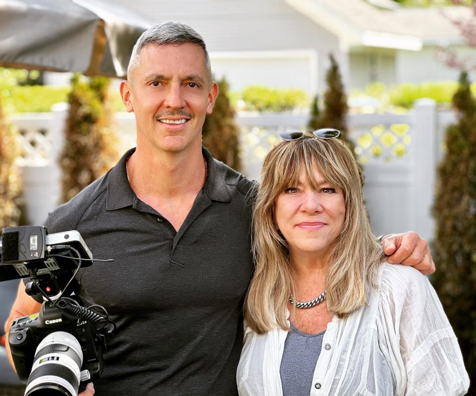 Judy Winter, co-founder of the Eric "RicStar" Winter Music Therapy Camp at Michigan State University and executive producer of the new documentary "CAMP RICSTAR," with the film's director Sam McConnell.