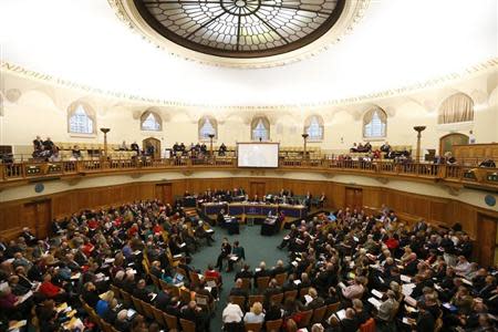 The Church of England Synod meets at Church House in central London November 20, 2013. REUTERS/Andrew Winning