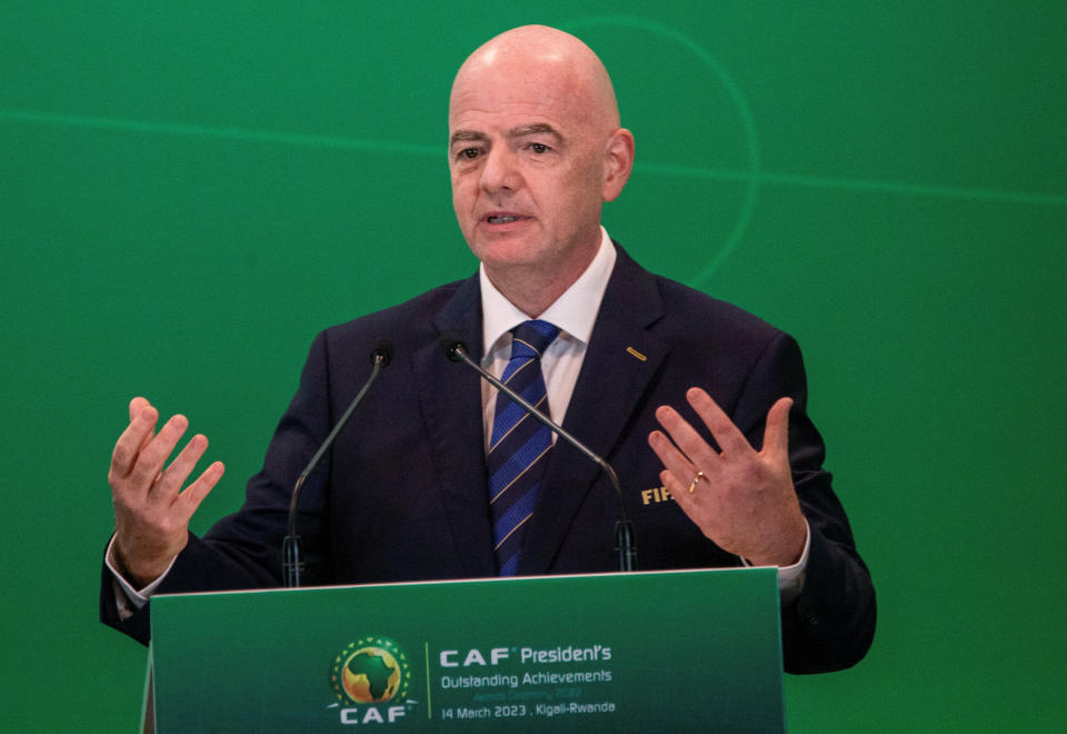 Der DFB wird bei der Wahl nicht f&#xfc;r den umstrittenen FIFA-Pr&#xe4;sident Gianni Infantino stimmen. (Bild: Reuters)
