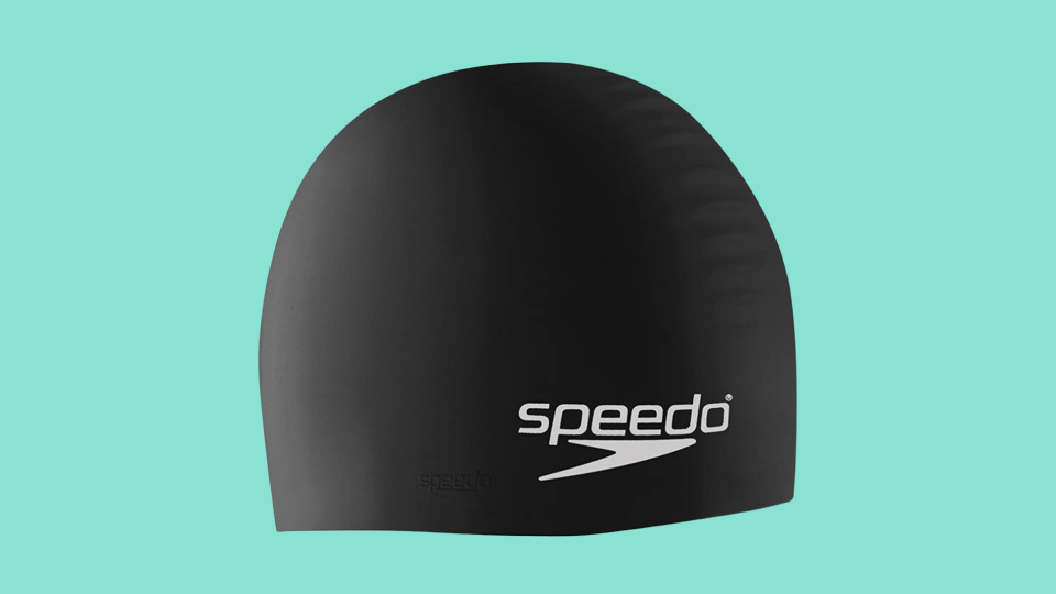 Swim caps will reduce drag in the pool.