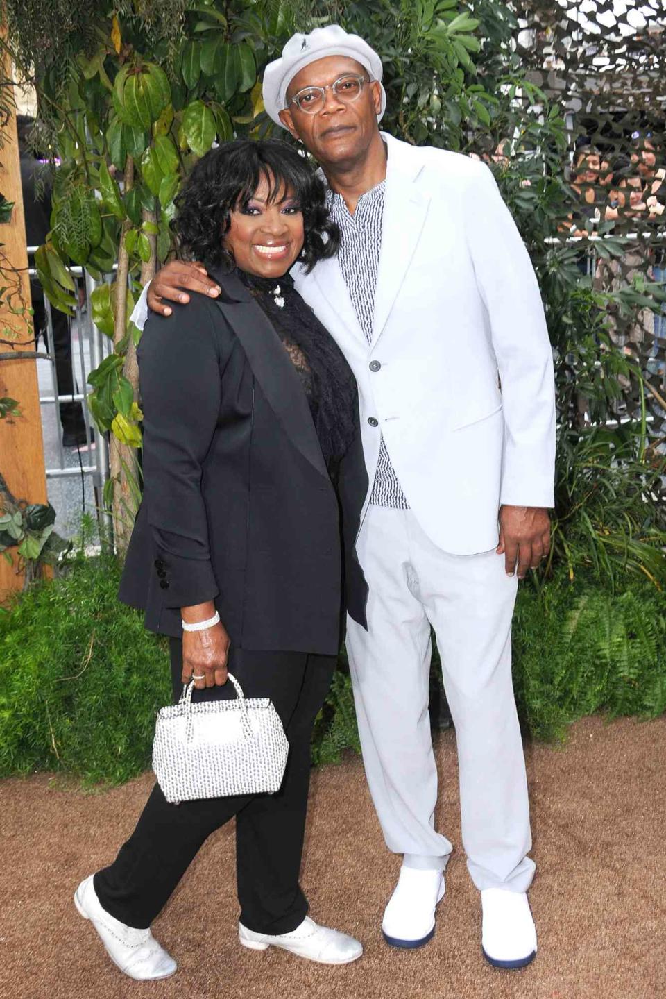 Samuel L. Jackson (R) and wife LaTanya Richardson (L) attend the premiere of Warner Bros. Pictures' 'The Legend Of Tarzan' at TCL Chinese Theatre on June 27, 2016 in Hollywood, California
