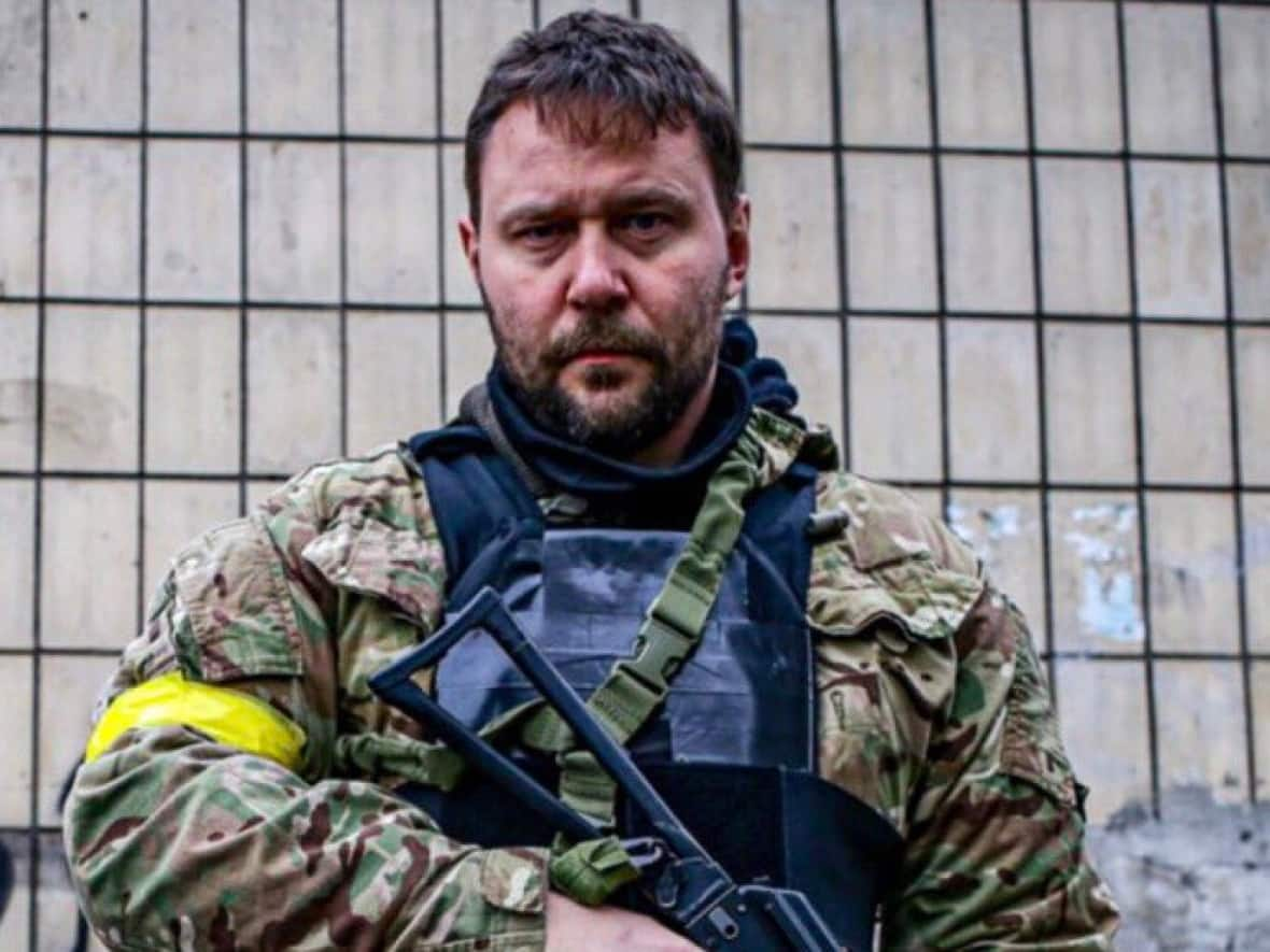 Ivan Mishchenko, a justice of Ukraine's supreme court. In addition to sitting on the country's high court, he also serves an infantry officer in the Ukrainian military. (Twitter/Ivan Mishchenko - image credit)