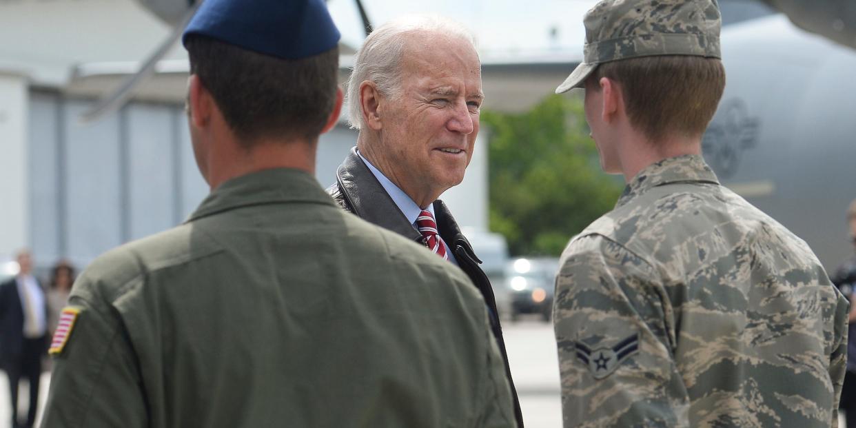 Joe Biden Air Force troops soldiers