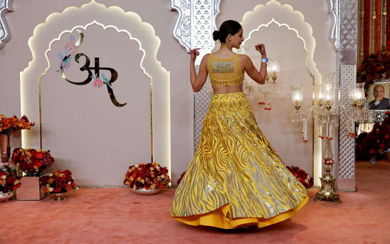 Ananya Panday, the Bollywood actress, turns heads at the world's most expensive wedding