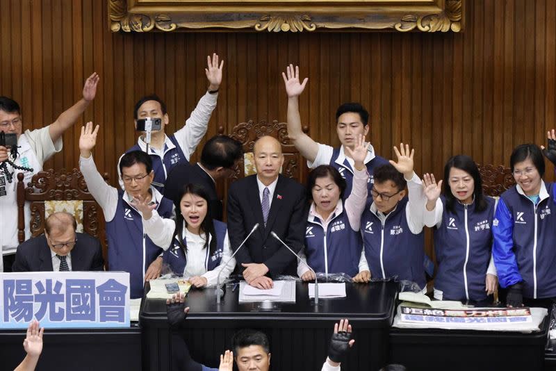 郭正亮分析韓國瑜21日主持院會表現。（圖／記者楊澍攝影）