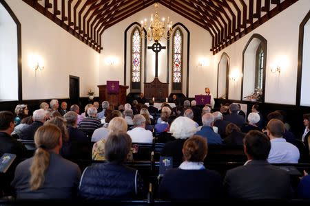 A mass is held in homage to the victims of a bus accident in Funchal, in the Portuguese Island of Madeira, April 19, 2019. REUTERS/Rafael Marchante