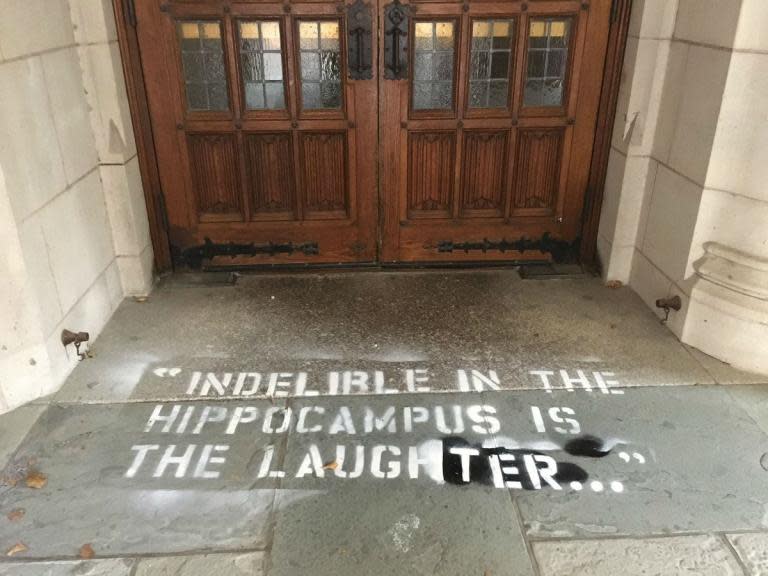 Yale Law school graffitied with Christine Blasey Ford's testimony against Brett Kavanaugh