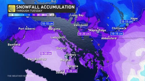 Snowfall accumulation