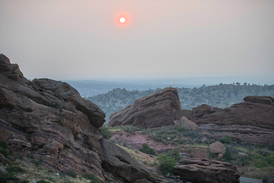 A general view of the Red Rocks (Photo by Mark Makela/Getty Images)