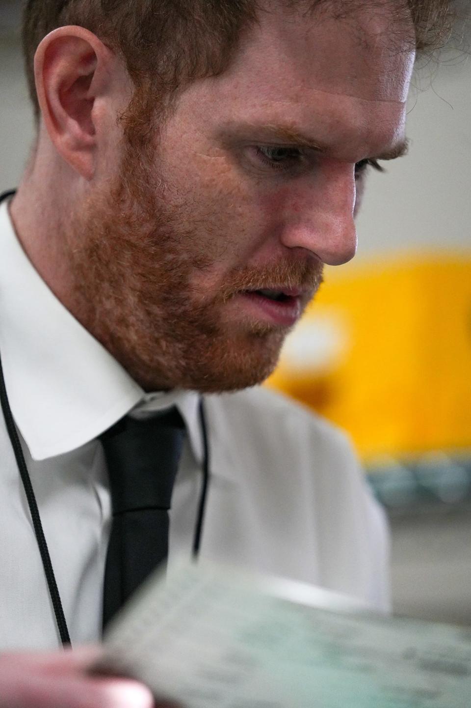 Stephen Richer, Maricopa County Recorder, Processes Ballots At The Maricopa County Tabulation And Election Center On Nov. 10, 2022, In Phoenix.