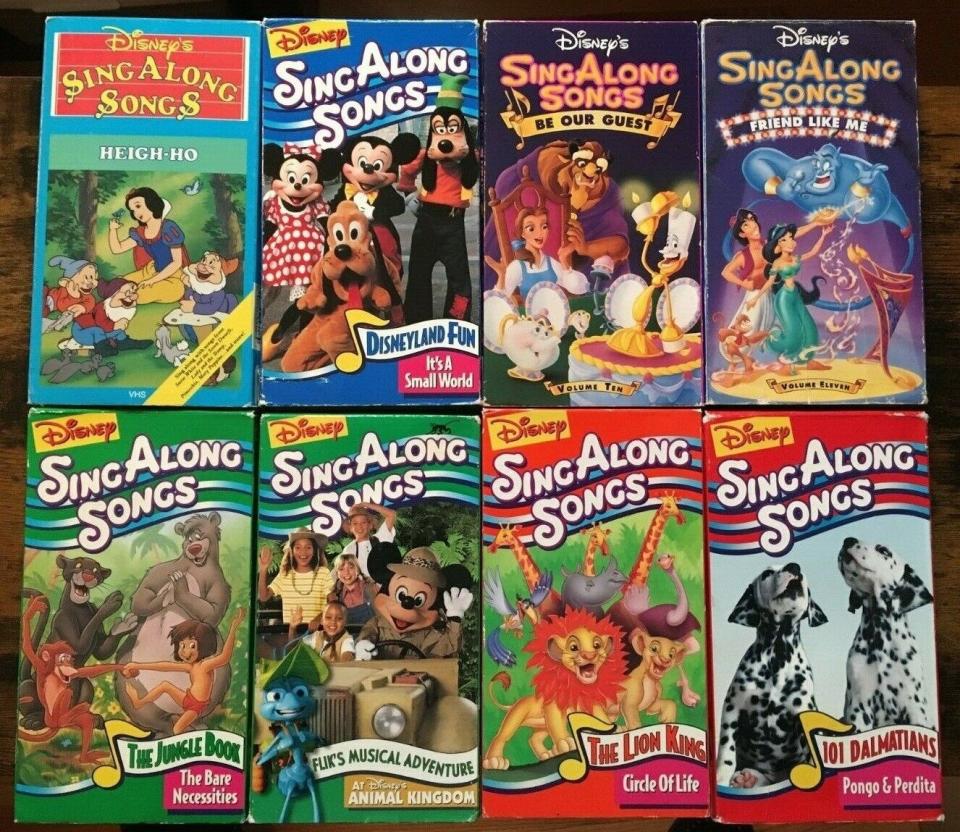 Disney Sing Along Songs tapes