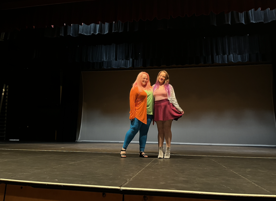 On the iconic HSM stage, located at Murray High School. (Photo: Casey Clark)