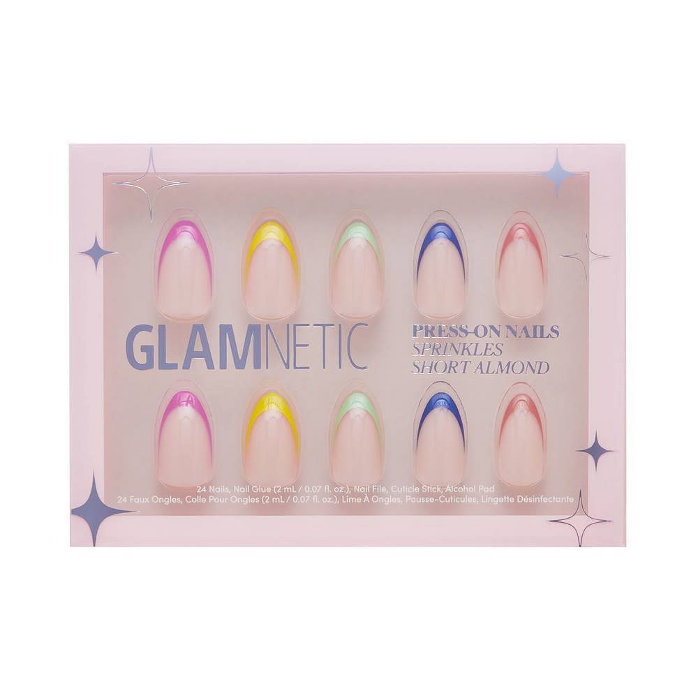 <p><a href="https://go.redirectingat.com?id=74968X1596630&url=https%3A%2F%2Fwww.target.com%2Fp%2Fglamnetic-press-on-women-39-s-manicure-fake-nails-sprinkles-30ct-ulta-beauty%2F-%2FA-87802526&sref=https%3A%2F%2Fwww.cosmopolitan.com%2Fstyle-beauty%2Ffashion%2Fg45666825%2Fbest-gifts-for-teen-girls-target%2F" rel="nofollow noopener" target="_blank" data-ylk="slk:Shop Now;elm:context_link;itc:0;sec:content-canvas" class="link rapid-noclick-resp">Shop Now</a></p><p>Press-On Nails </p><p>target.com</p><p>$15.00</p><span class="copyright">Glamnetic</span>