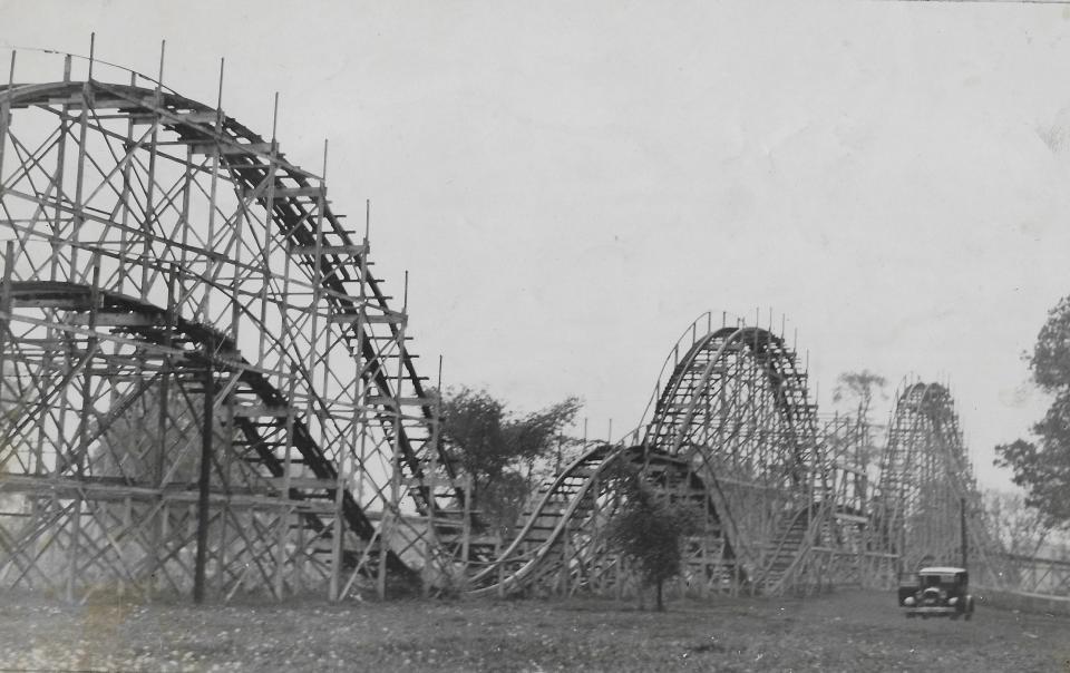 The Radio Streak roller coaster on May 12, 1930, the day after a crash injured 13 people at Springfield Lake Park in Lakemore.