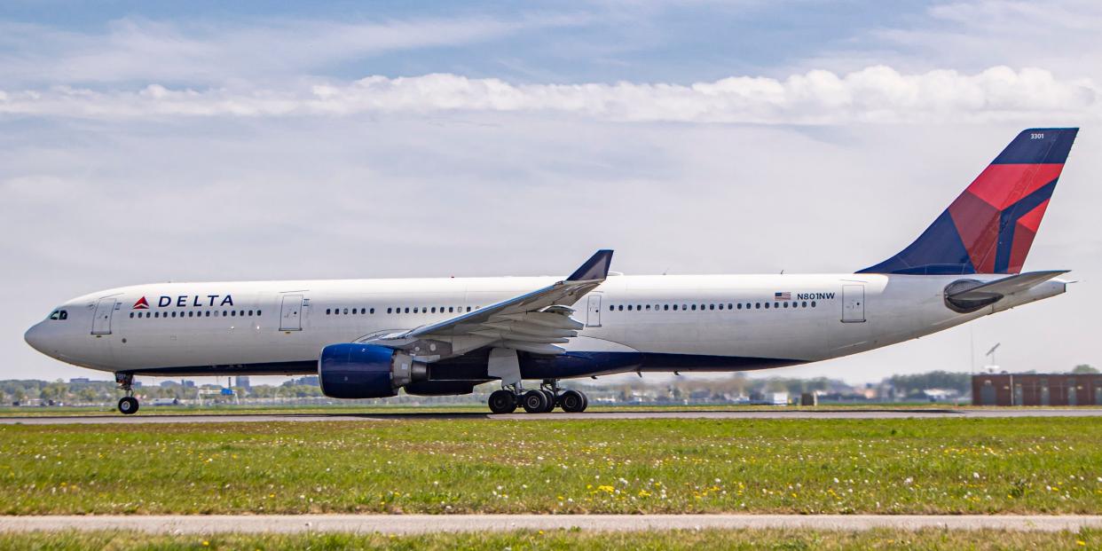 Delta Airlines Airbus A330-300 aircraft.