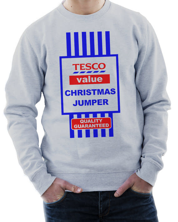 <p>£19.99, <a rel="nofollow noopener" href="https://www.etsy.com/uk/listing/207962940/tesco-value-funny-christmas-jumper?utm_source=google&utm_medium=cpc&utm_campaign=shopping_uk_en_gb_c-clothing-unisex_adult_clothing-hoodies_and_sweatshirts&utm_custom1=c1decfcb-86ab-4472-a740-0f7cca0e8576&gclid=CNOG1N3-p9ACFQ2ZGwod5bEK2A" target="_blank" data-ylk="slk:Etsy;elm:context_link;itc:0;sec:content-canvas" class="link ">Etsy</a></p>