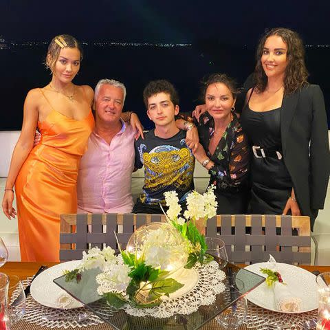 <p>Vera Ora Instagram</p> Rita Ora with parents Vera and Besnik Sahatciu Ora and siblings Don and Elena.