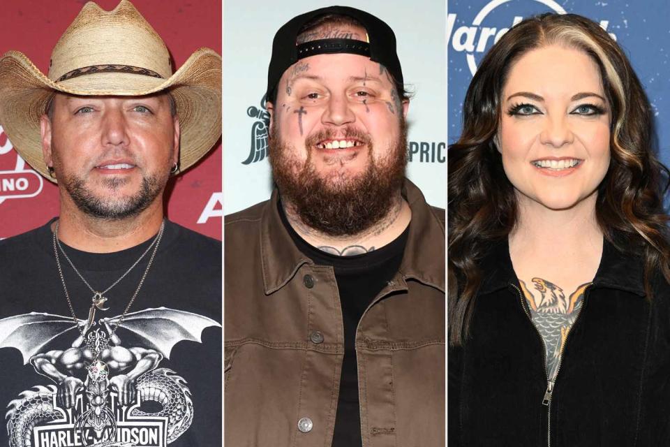 <p>John Parra/Getty; Shareif Ziyadat/Getty; Jason Koerner/Getty</p> Jason Aldean; Jelly Roll; Ashley McBryde