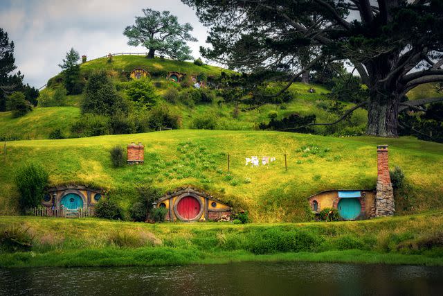 <p>Getty</p> Hobbit village, New Zealand