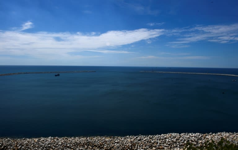 El rompeolas del puerto de Salina Cruz, en la costa pacífica de Oaxaca, en México, en una imagen del 9 de octubre de 2023 (Claudia Cruz)