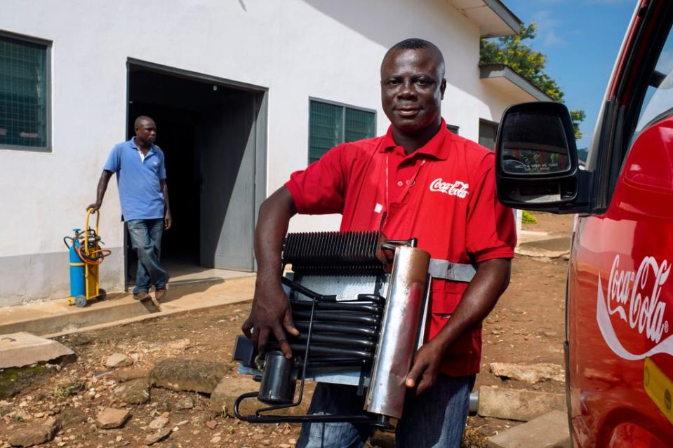 Coca-Cola Lead Cooler Technician in Ghana, Maxwell Ayisi (Project Last Mile)
